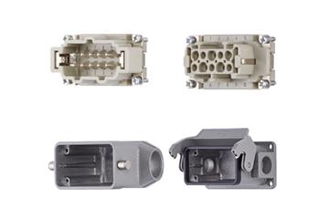 Harting connector set, pin and socket design, incl. contacts