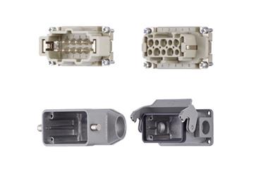 Harting connector set, pin and socket design