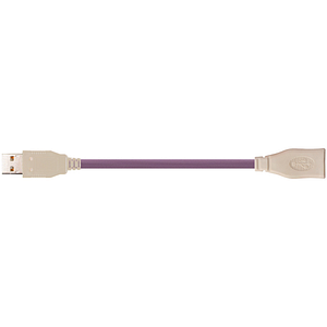 Bus cable | USB 2.0, TPE, connector A: USB 2.0 Type A, connector B: USB 2.0 Type A (Socket)
