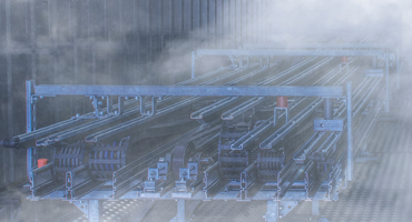 Cold chamber with energy chains